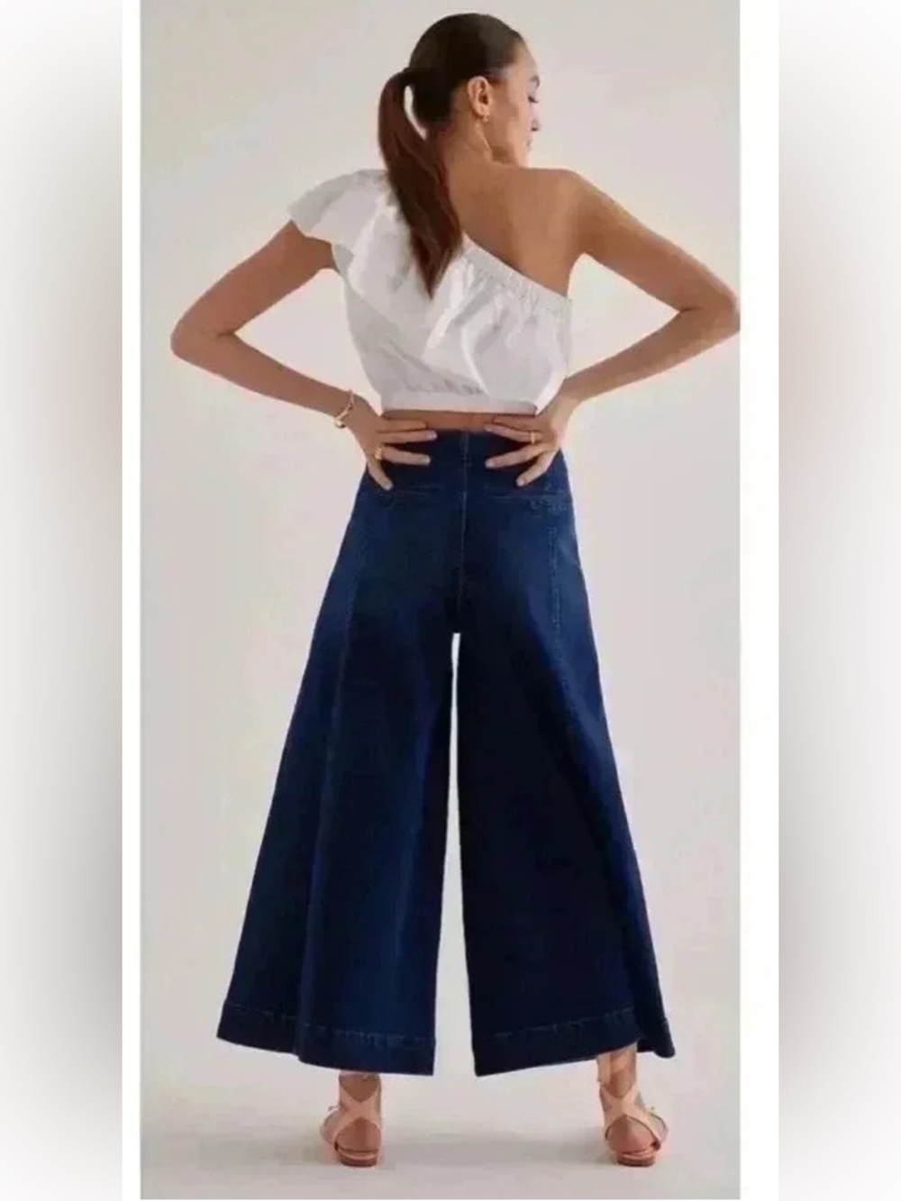 Anthropologie Maeve high rise palazzo jeans. Size 27. - Picture 2 of 12